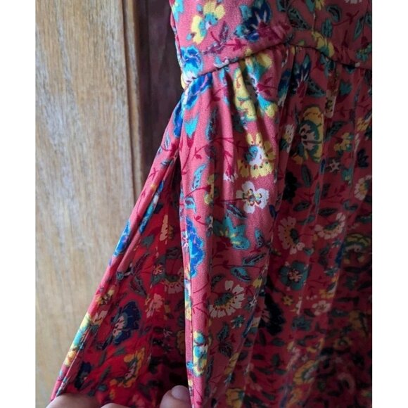 NWT BOG Collective Sundress Floral Bustier Halter Ruffle Hem Mini  Boho Sz Small - Picture 6 of 12